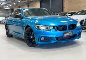 2019 BMW 4 Series F32 LCI 420i M Sport Blue 8 Speed Sports Automatic Coupe