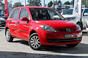2007 Mazda 2 DY10Y2 Neo Red 5 Speed Manual Hatchback