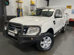 2014 Ford Ranger PX XLT 3.2 (4x4) White 6 Speed Automatic Super Cab Utility