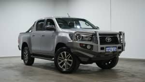 2018 Toyota Hilux GUN126R SR5 Double Cab Silver 6 Speed Sports Automatic Utility