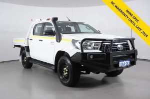 2019 Toyota Hilux GUN126R MY19 Upgrade SR (4x4) White 6 Speed Automatic Double Cab Chassis