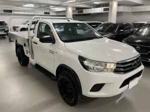 2021 Toyota Hilux GUN126R SR White 6 Speed Sports Automatic Cab Chassis