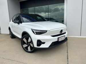 2023 Volvo XC40 XZ MY24 Recharge AWD Twin Pure Electric Crystal White 1 Speed Automatic Wagon