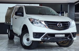 2019 Mazda BT-50 XT (4x4) (5Yr) White 6 Speed Manual Cab Chassis