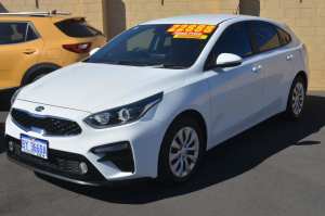 2020 Kia Cerato BD MY20 S Clear White 6 Speed Automatic Hatchback