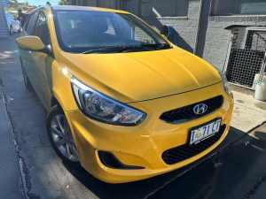 2019 Hyundai Accent RB6 MY19 Sport Yellow 6 Speed Sports Automatic Hatchback North Hobart Hobart City Preview