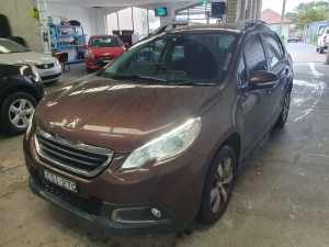 2014 Peugeot 2008 A94 Active Brown 4 Speed Sports Automatic Wagon