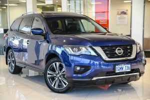 2018 Nissan Pathfinder R52 MY17 Series 2 TI (4x4) Blue Continuous Variable Wagon