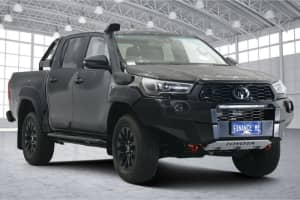 2022 Toyota Hilux GUN126R Rugged X Double Cab Black 6 Speed Sports Automatic Utility