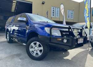 2013 Ford Ranger PX XLT 3.2 (4x4) Blue 6 Speed Manual Double Cab Pick Up