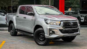 2019 Toyota Hilux GUN126R SR Double Cab Silver 6 Speed Sports Automatic Utility