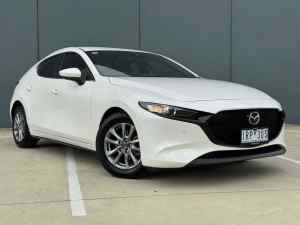 2020 Mazda 3 BP2H7A G20 SKYACTIV-Drive Pure White 6 Speed Sports Automatic Hatchback