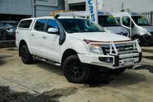 2012 Ford Ranger PX XLT Double Cab White 6 Speed Sports Automatic Utility