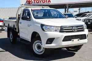 2015 Toyota Hilux KUN26R MY14 SR Glacier White 5 Speed Automatic Cab Chassis