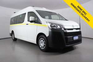 2022 Toyota HiAce GDH322R Slwb Commuter (12 Seats) White 6 Speed Auto Sequential Bus