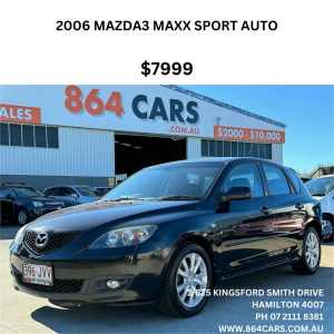 2006 Mazda 3 BK MY06 Upgrade Maxx Sport Sparkling Black 4 Speed Auto Activematic Hatchback