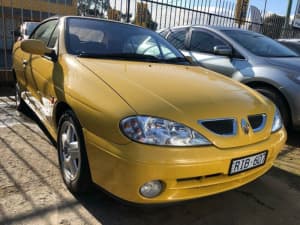 2001 Renault Megane E64 Expression Yellow 5 Speed Manual Cabriolet Fawkner Moreland Area Preview