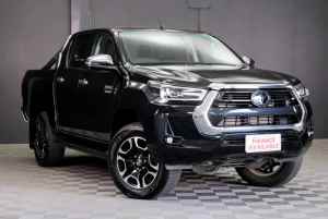 2020 Toyota Hilux GUN126R SR5 Double Cab Eclipse Black 6 Speed Sports Automatic Cab Chassis