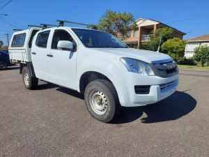 2016 Isuzu D-MAX TF MY15.5 SX (4x4) White 5 Speed Automatic Crew Cab Chassis Lidcombe Auburn Area Preview