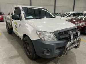 2009 Toyota Hilux TGN16R 08 Upgrade Workmate White 5 Speed Manual Cab Chassis