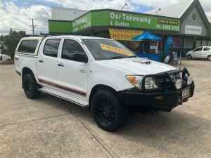 2006 Toyota Hilux KUN26R 06 Upgrade SR (4x4) White 5 Speed Manual Dual Cab Pick-up Underwood Logan Area Preview