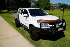 2013 Holden Colorado RG LX (4x4) White 5 Speed Manual Space Cab Chassis