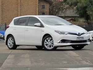 2018 Toyota Corolla ZWE186R MY16 Hybrid Glacier White Continuous Variable Hatchback