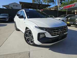 2022 Hyundai Tucson NX4.V1 MY22 Highlander D-CT AWD N Line White 7 Speed