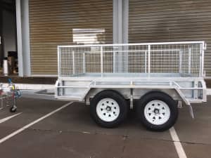 8 x 5 TANDEM AXLE GALVANISED BOX TRAILER 2000KG ATM with 600mm cage St Marys Penrith Area Preview