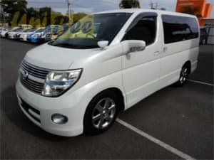 2009 Nissan Elgrand ME51 Highway Star Pearl White Automatic Wagon