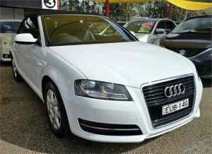2012 Audi A3 8P MY12 Attraction S Tronic Polar White 7 Speed Sports Automatic Dual Clutch