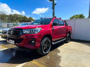 2019 Toyota Hilux GUN126R Rogue Double Cab Red 6 Speed Sports Automatic Utility