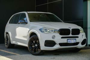 2014 BMW X5 F15 M50D White 8 Speed Sports Automatic Wagon