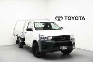 2021 Toyota Hilux TGN121R Workmate 4x2 White 6 Speed Sports Automatic Cab Chassis
