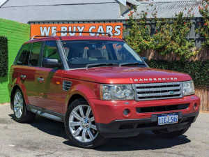 2008 Land Rover Range Rover Sport L320 08MY TDV8 Red 6 Speed Sports Automatic Wagon