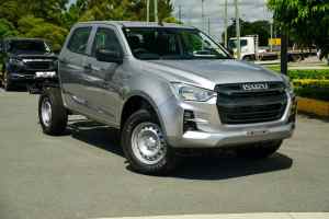 2023 Isuzu D-MAX RG MY24 SX Crew Cab Mineral White 6 Speed Sports Automatic Cab Chassis Nundah Brisbane North East Preview