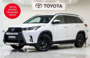 2019 Toyota Kluger GSU50R Black Edition 2WD Frosted White 8 Speed Sports Automatic Wagon