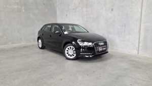2015 Audi A3 8V MY16 Attraction Sportback S Tronic Black 7 Speed Sports Automatic Dual Clutch