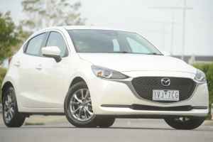 2022 Mazda 2 DJ2HAA G15 SKYACTIV-Drive Pure White 6 Speed Sports Automatic Hatchback