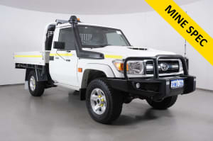 2023 Toyota Landcruiser 70 Series Vdjl79R LC79 GXL White 5 Speed Manual Cab Chassis