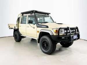 2023 Toyota Landcruiser 70 Series Vdjl79R LC79 GXL Sandy Taupe 5 Speed Manual Double Cab Chassis