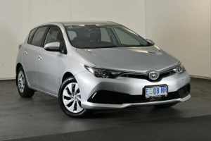 2015 Toyota Corolla ZRE182R Ascent S-CVT Silver Pearl 7 Speed Constant Variable Hatchback