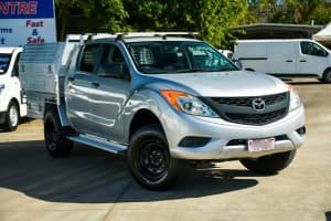 2012 Mazda BT-50 UP0YF1 XT Silver 6 Speed Manual Cab Chassis