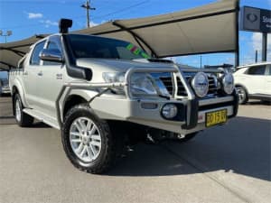 2011 Toyota Hilux KUN26R MY11 Upgrade SR5 (4x4) Silver 4 Speed Automatic Dual Cab Pick-up