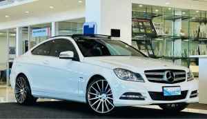 2012 Mercedes-Benz C-Class C204 C180 BlueEFFICIENCY 7G-Tronic White 7 Speed Sports Automatic Coupe