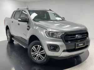 2021 Ford Ranger PX MkIII 2021.25MY Wildtrak Silver 6 Speed Sports Automatic Double Cab Pick Up Cardiff Lake Macquarie Area Preview