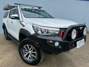 2016 Toyota Hilux GUN126R SR5 (4x4) White 6 Speed Automatic Dual Cab Utility Hoppers Crossing Wyndham Area Preview