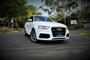 2014 Audi RS Q3 8U MY14 S Tronic Quattro White 7 Speed Sports Automatic Dual Clutch Wagon Ashmore Gold Coast City Preview