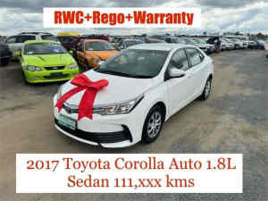2017 Toyota Corolla ZRE172R Ascent White 7 Speed CVT Auto Sequential Sedan Archerfield Brisbane South West Preview