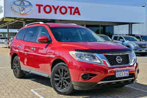 2013 Nissan Pathfinder R52 MY14 ST X-tronic 2WD Red 1 Speed Constant Variable Wagon